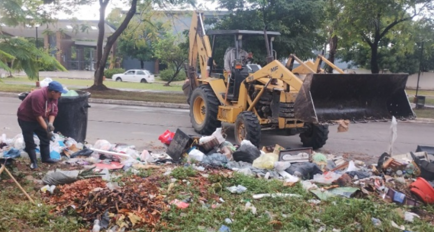 Intensos operativos de recolección de residuos y limpieza integral en la ciudad