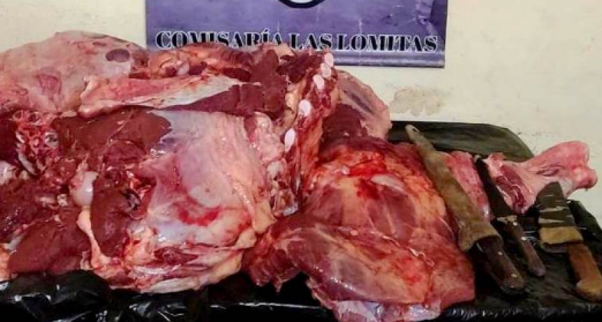 Las Lomitas: La Policía detuvo a un hombre con 150 kilos de carne vacuna de faena clandestina
