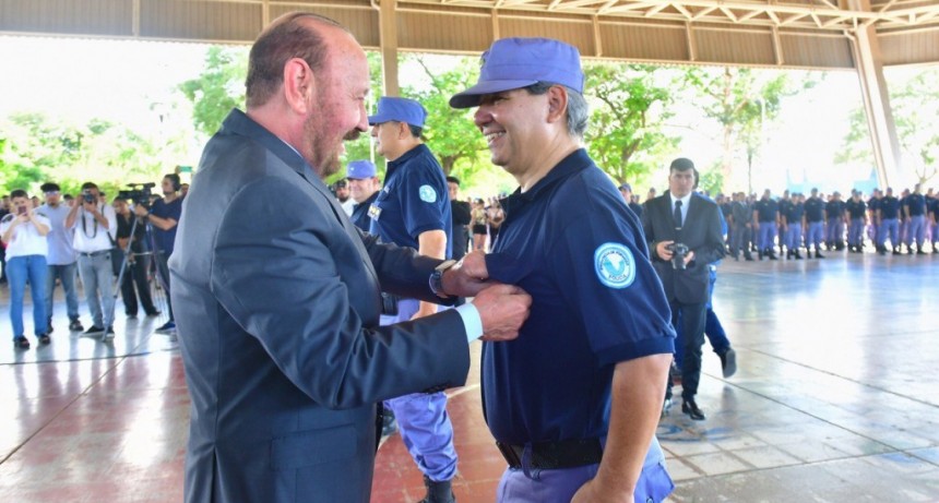 El gobernador Gildo Insfrán encabezó acto de ascenso de 1.238 efectivos policiales