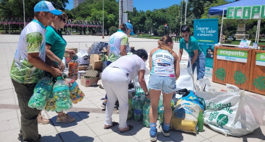 Se realizo con éxito el primer “Eco Punto” del año en la plaza San Martín