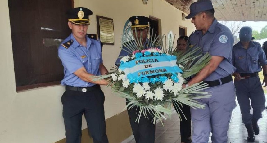 San Hilario: La Policía rindió homenaje al Sargento Ayudante Ramón Olmedo