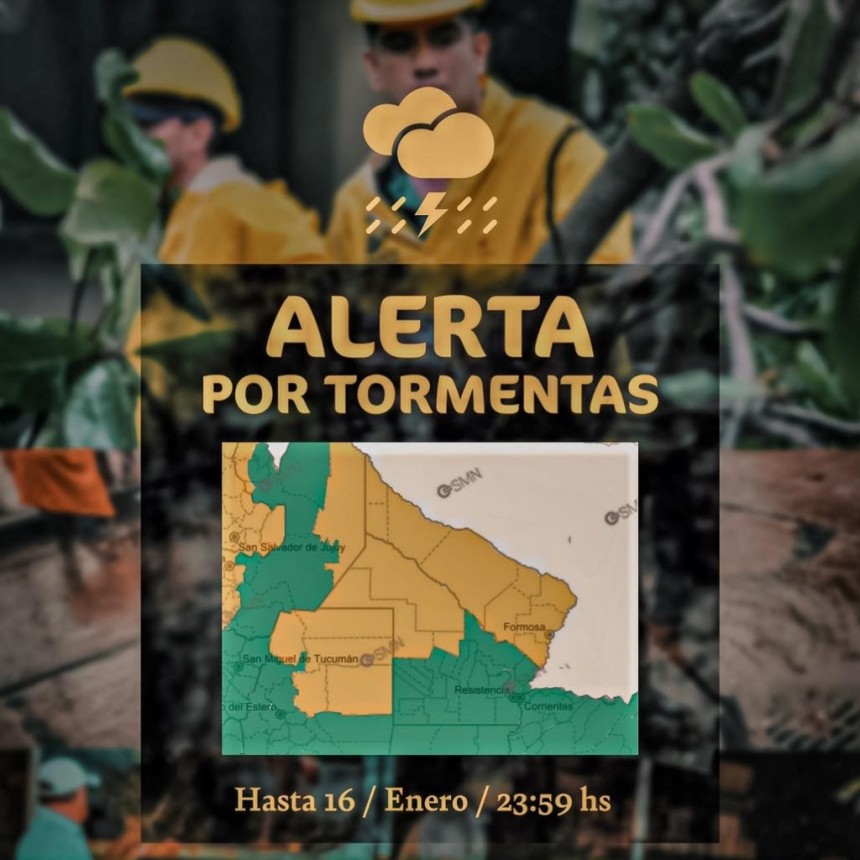 La municipalidad de Formosa da sus recomendaciones ante el alerta amarilla para la provincia