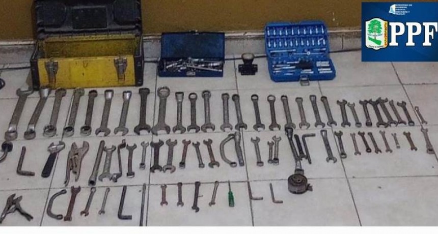 La Policía sorprendió a dos sujetos con herramientas robadas