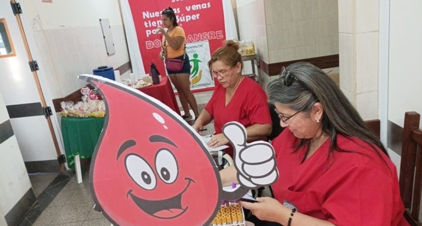 El Centro de Hemoterapia fortalece la promoción de la donación voluntaria de sangre a través de colectas por toda la provincia
