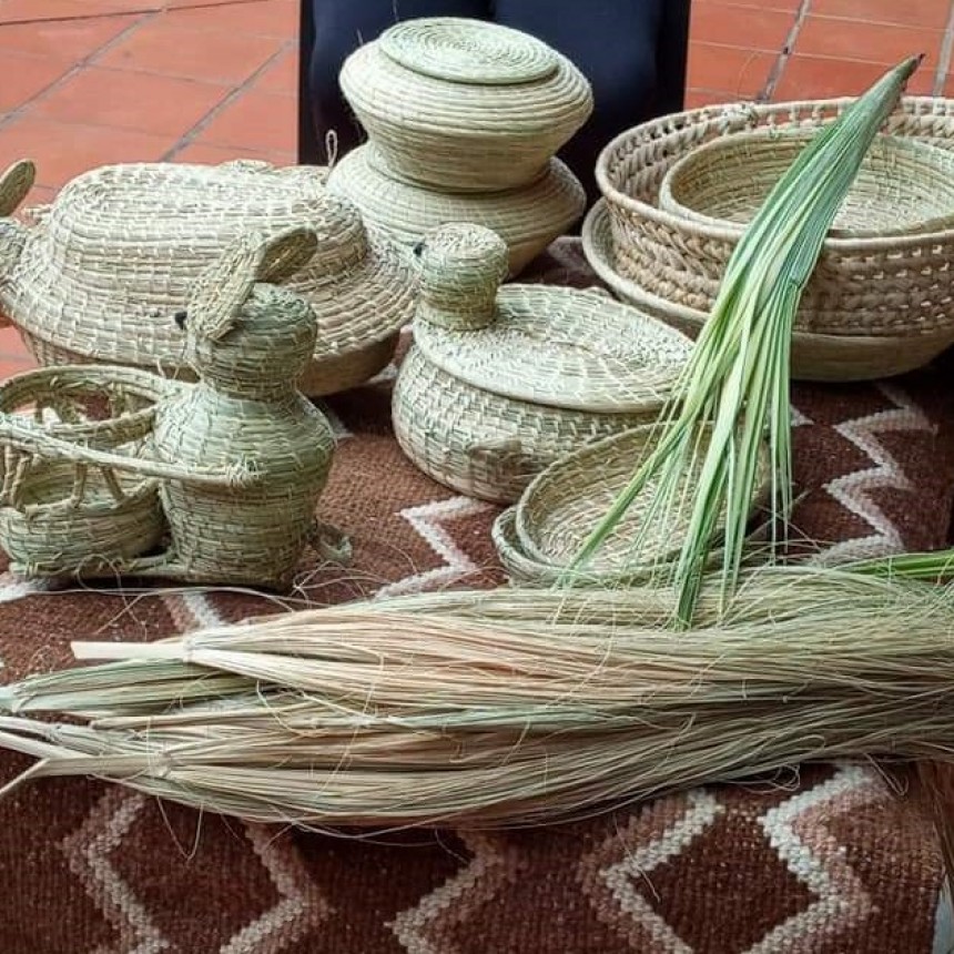 El Municipio lanza el taller de tejido artesanal de la fibra de palma de carandillo