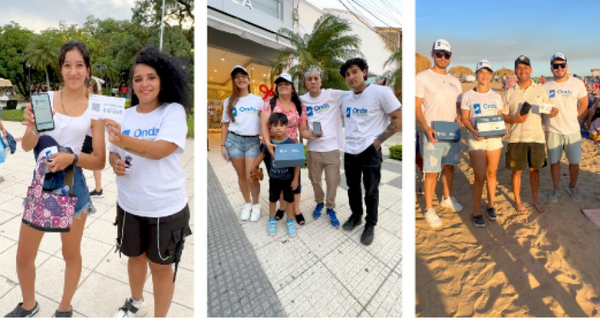 Banco Formosa sorprendió en la ciudad con una acción viral “Si la agarrás, te la quedás