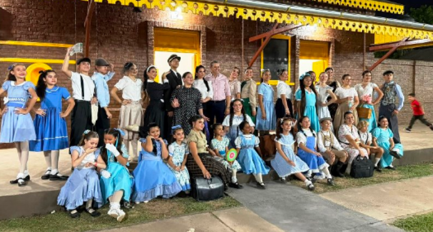 Ibarreta: En el nuevo Paseo La Estación recrearon el último viaje del tren Belgrano