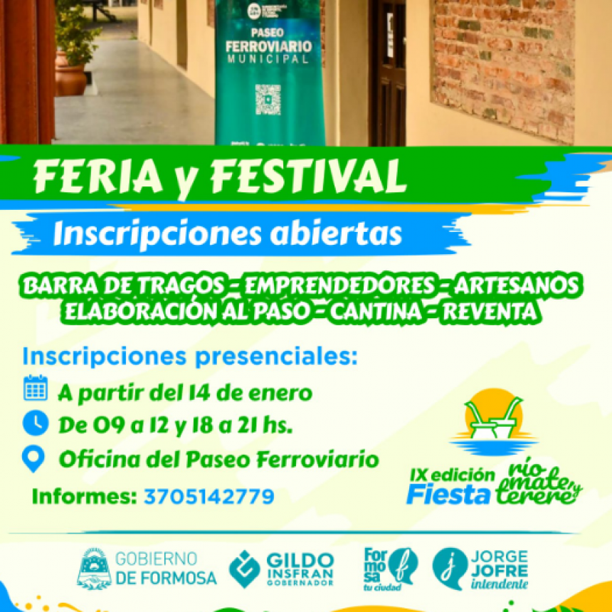 IX Fiesta del Río, Mate y Tereré: se abre la inscripción para los feriantes