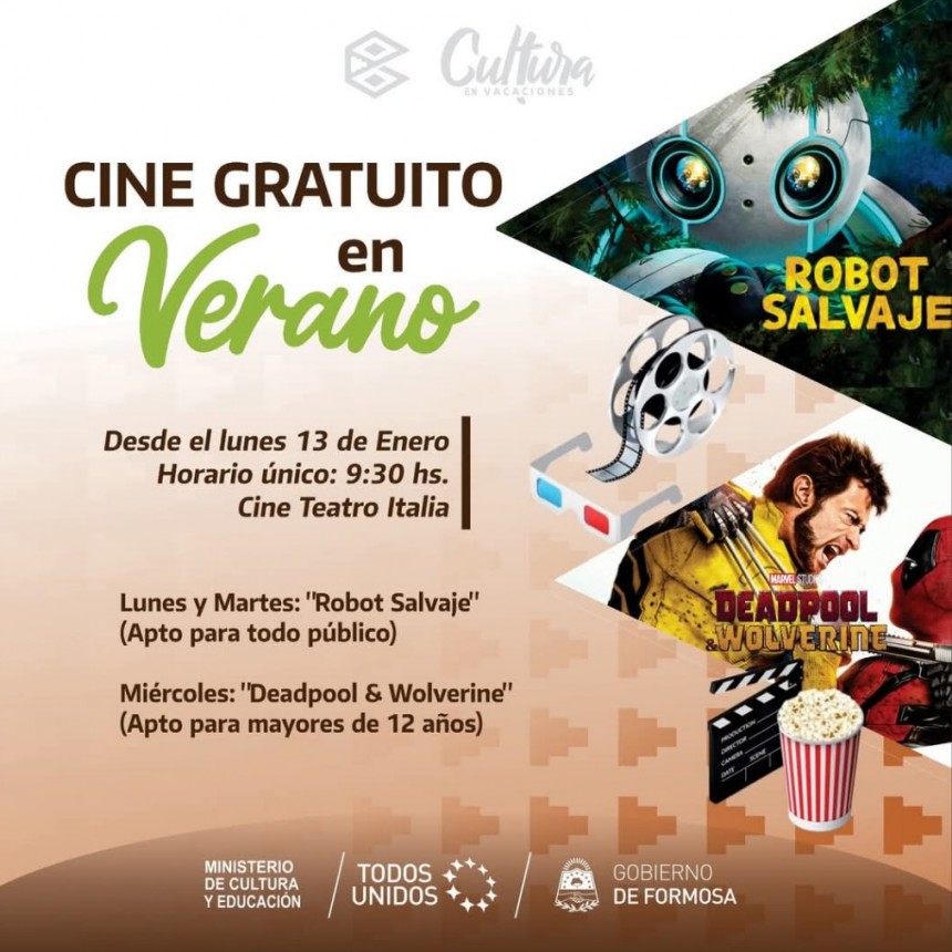 Comenzó el ciclo de cine gratuito de la temporada veraniega