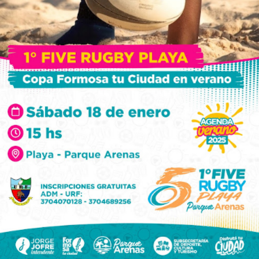 Se viene la 1° edición del Five de Rugby Playero en Parque Arenas