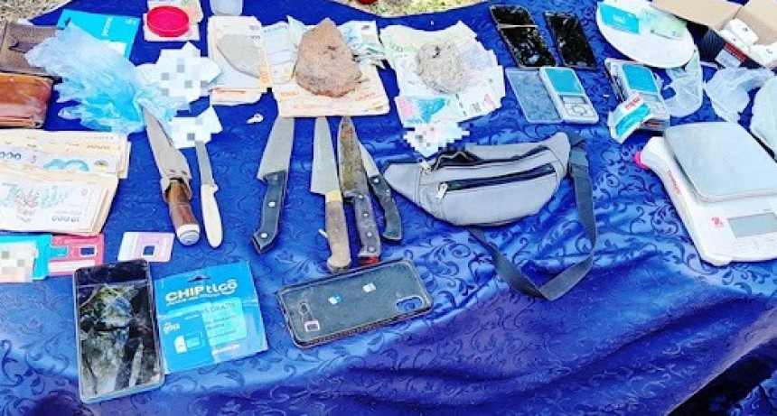 Investigaban la sustracción de un tubo de gas y encontraron estupefacientes