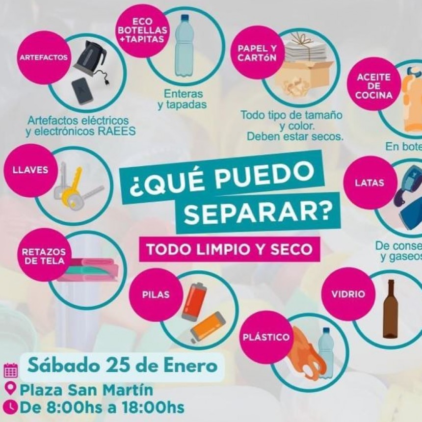 ¡Acercate a nuestro 𝗘𝗖𝗢 𝗣𝗨𝗡𝗧𝗢 en la Plaza San Martín este sábado 25!