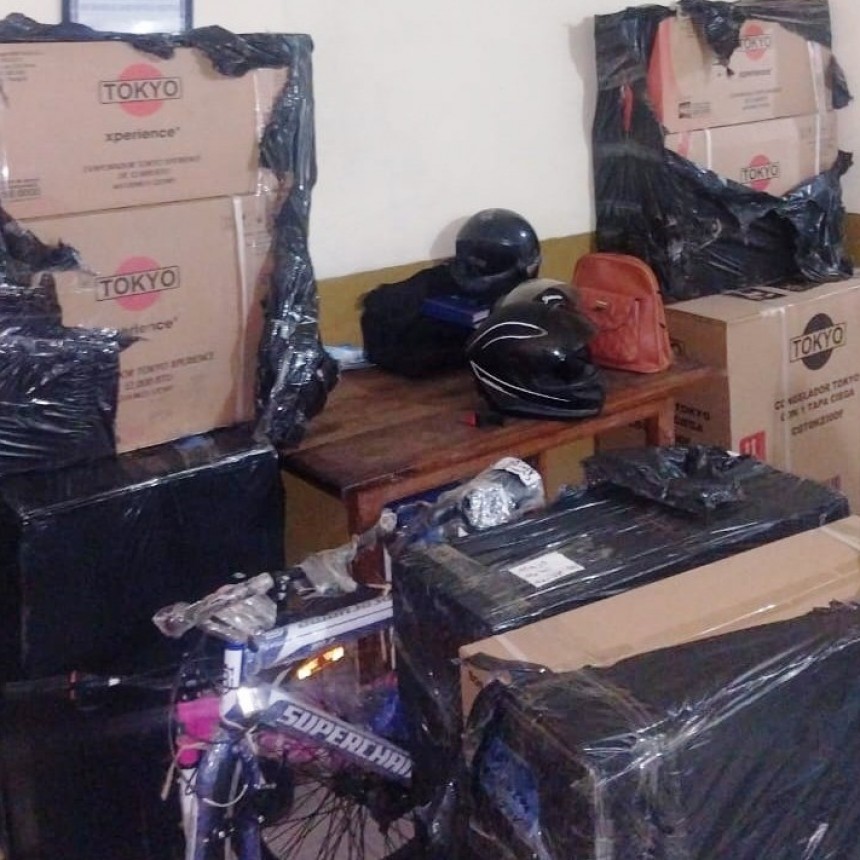 Durante el operativo de seguridad ciudadana, secuestraron mercaderías sin aval aduanero