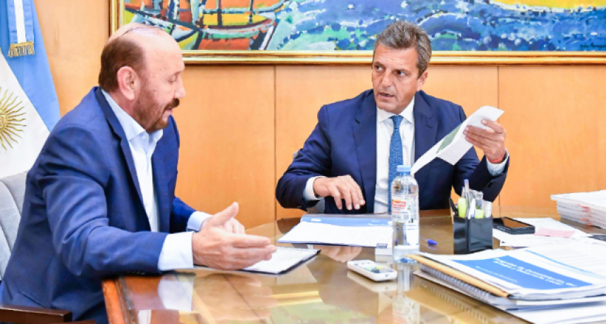 Insfrán y Massa avanzaron en el proyecto del Acueducto para el Desarrollo Social y Productivo