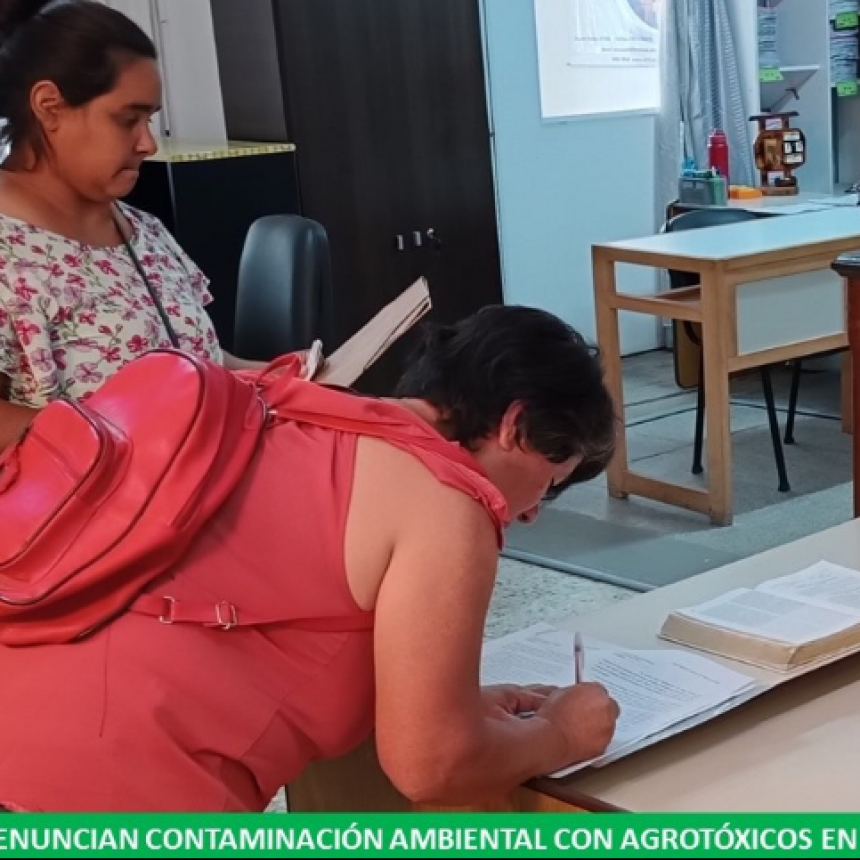 Vecinos de Ceibo 13 y Naineck denuncian contaminación con agroquímicos a productores de soja