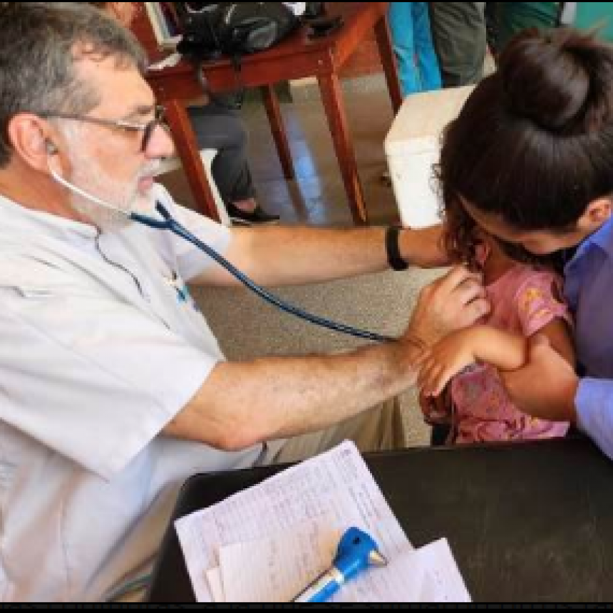 Numerosas prestaciones de salud fueron dispuestas para los vecinos del paraje El Solitario