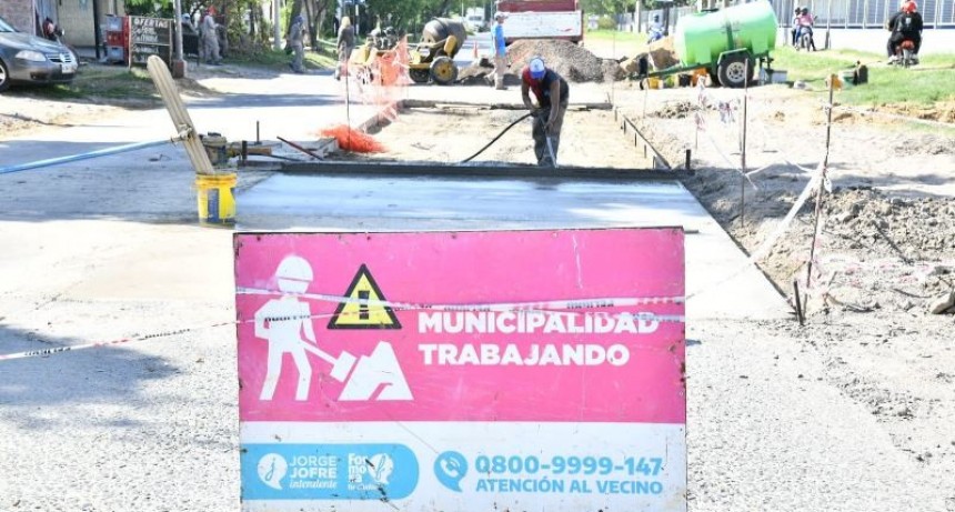 El Municipio avanza con su programa de recuperación de arterias pavimentadas