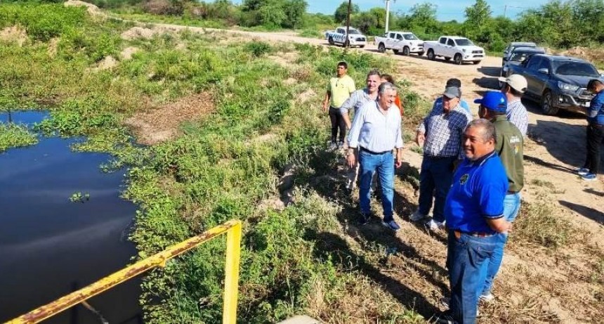 Constatan el buen funcionamiento de obras hídricas para garantizar el vital líquido en Lugones