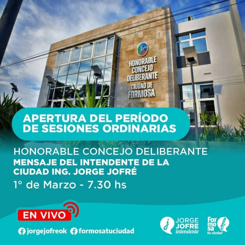 APERTURA DEL PERÍODO DE SESIONES ORDINARIAS