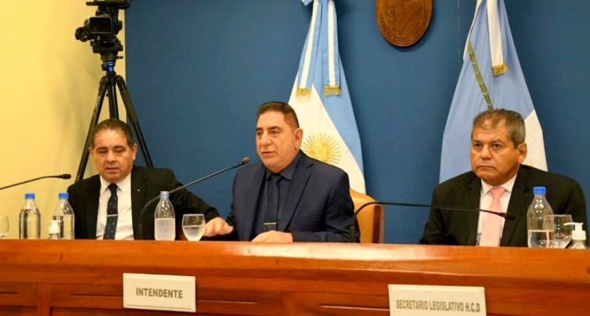 El intendente Jofré inaugurará el periodo de sesiones ordinarias del HCD