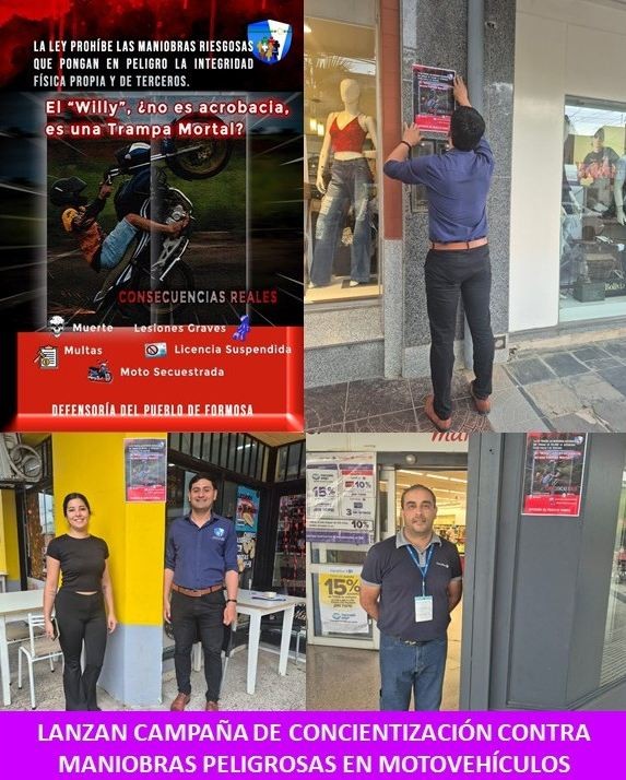 Lanzan campaña de concientización contra maniobras peligrosas en motovehículos