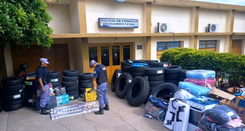 La Policía provincial detectó que dos camiones transportaban mercaderías de contrabando por más de 48 millones de pesos