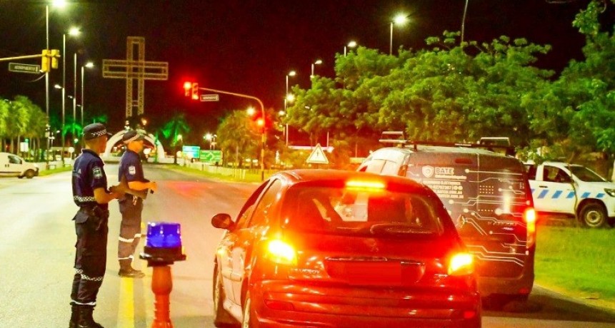 La Policía desplegó un amplio operativo y detectó unos 126 casos de alcotest positivo en conductores