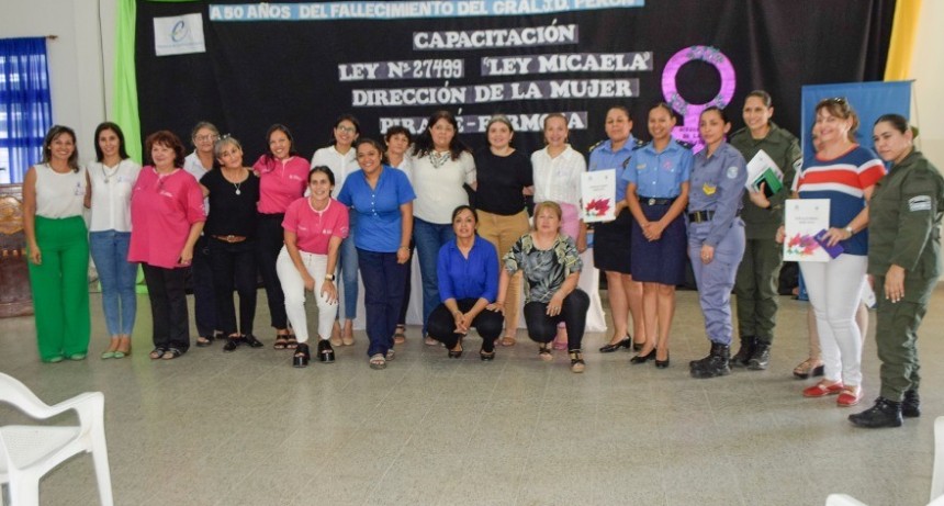 Mes de la mujer: Se realizó una capacitación sobre la Ley Micaela en Pirané