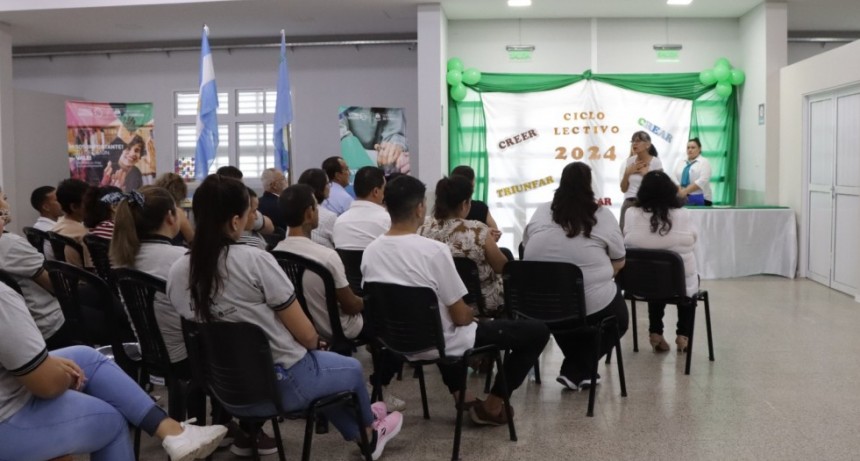 Inauguración del ciclo lectivo en la Residencia Terapéutica Evita