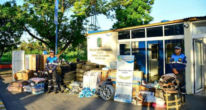 La Policía secuestró mercadería sin aval aduanero con un avalúo superior a los 27 millones de pesos