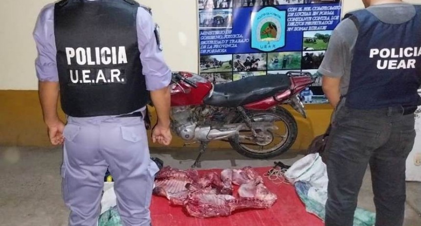 La Policía demoró a dos sujetos por transportar carne sin autorización