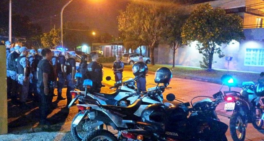 En continuidad al operativo integral de prevención 13 personas fueron detenidas en el barrio Guadalupe