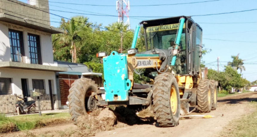 Permanente accionar de la comuna para mejorar arterias y optimizar el drenaje urbano