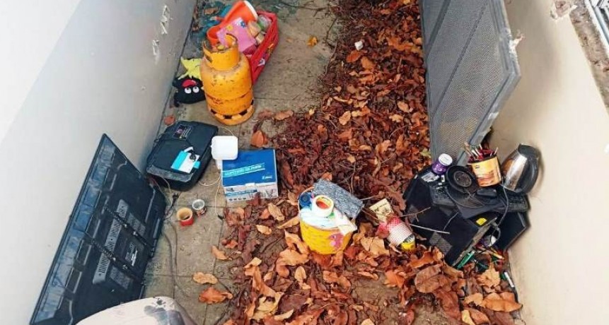 Intentaban sustraer bienes de un jardín, fueron descubiertos y detenidos