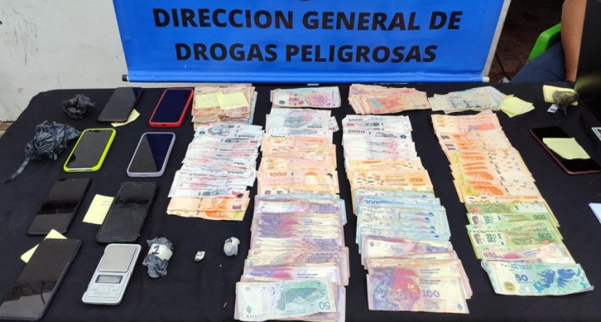 Se desarticuló otro centro de distribución y venta de drogas en el barrio Eva Perón