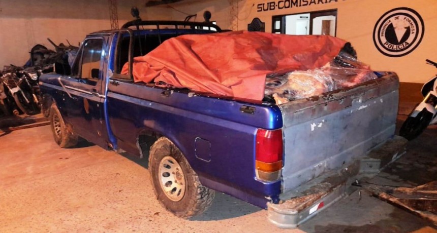 Más de 2.500 kilos de carne vacuna transportados de forma irregular fueron secuestrados por la Policía