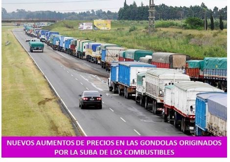 Nuevos aumentos de precios en las g&oacute;ndolas originados por la suba de los combustibles