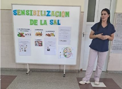 En el centro de salud Mar&iacute;a Luisa Espinoza instan a reducir el consumo de sal