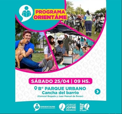 PROGRAMA ORIENTAME ESTAR&Aacute; ESTE S&Aacute;BADO EN EL BARRIO PARQUE URBANO CON M&Uacute;LTIPLES SERVICIOS