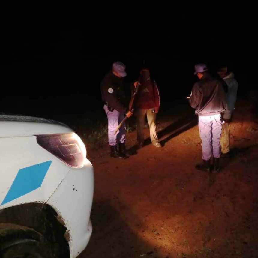 Dos cazadores furtivos fueron detectados por personal de la Unidad Especial de Asuntos Rurales