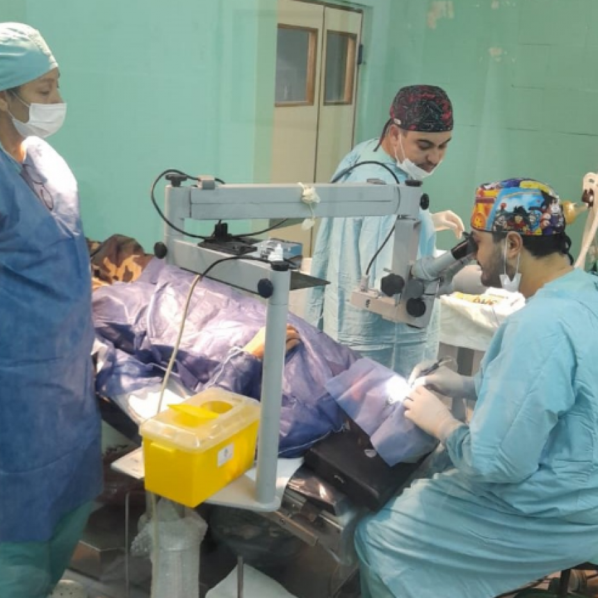La segunda jornada de cirugías oftalmológicas tuvo lugar en el hospital de El Colorado