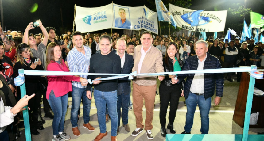 El intendente Jofré inauguró una hermosa plaza y anunció la habilitación de más obras para la ciudad