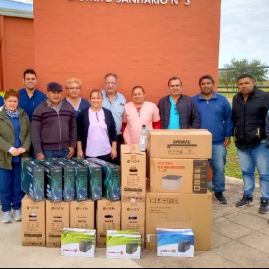 Hospital de San Martín Dos recibió nuevos equipos informáticos