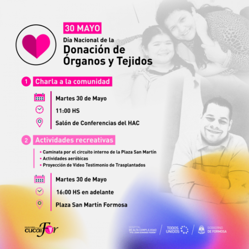 Actividades para celebrar el Día de la Donación de Órganos y Tejidos