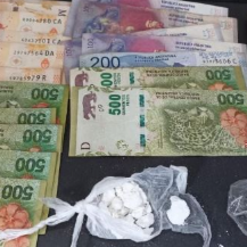 Un sexagenario fue detenido con un paquete de cocaína sobre la RN 81