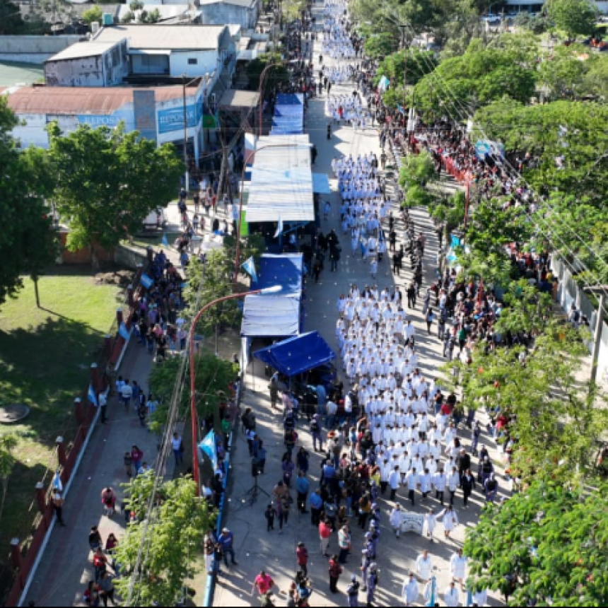 Una verdadera fiesta cívica en Clorinda