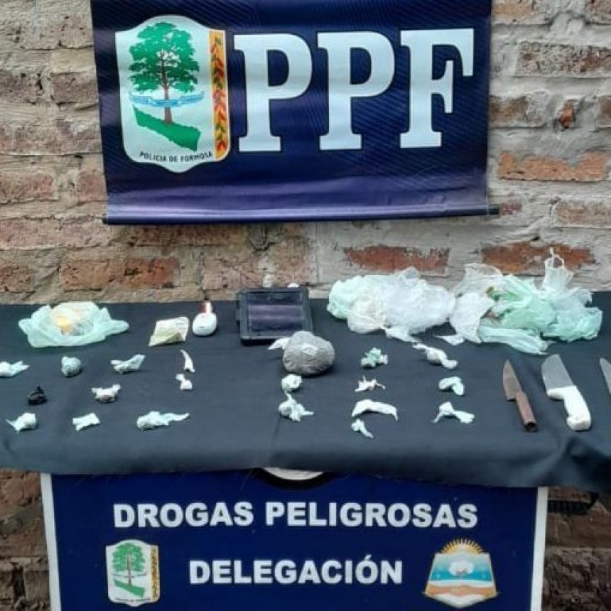 La Policía detuvo a un dealer, retuvo a un adolescente y anuló un centro de distribución de estupefacientes