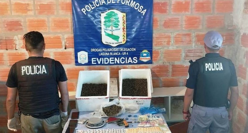 La Policía desarticuló un centro de distribución de drogas en Laguna Blanca