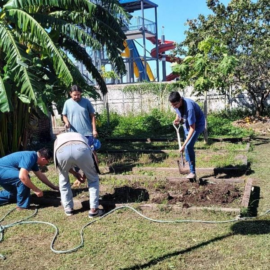 Los pacientes de salud mental siguen cuidando la huerta como espacio terapéutico
