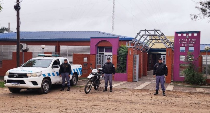 Lo sorprendieron dentro de una escuela de madrugada y terminó detenido